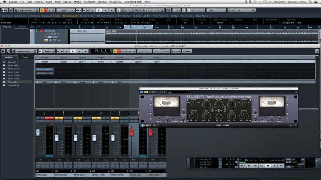 Fig.9 - Digital bassline compression
