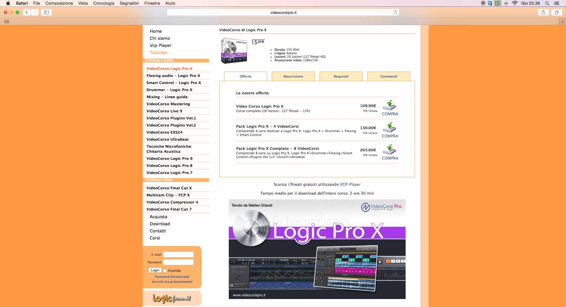 VideoCorsiPro – Logic Pro X